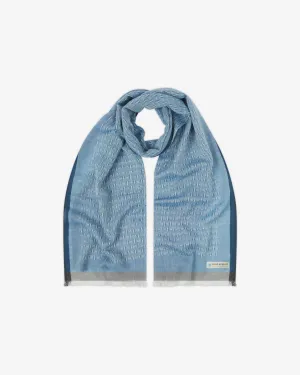 Cotton Scarf in Blue & Grey - The Shackleton