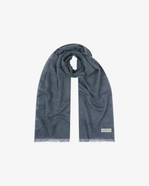 Cotton Scarf in Blue & White - The Sharman