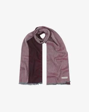 Cotton Scarf in Red & White - The Brown