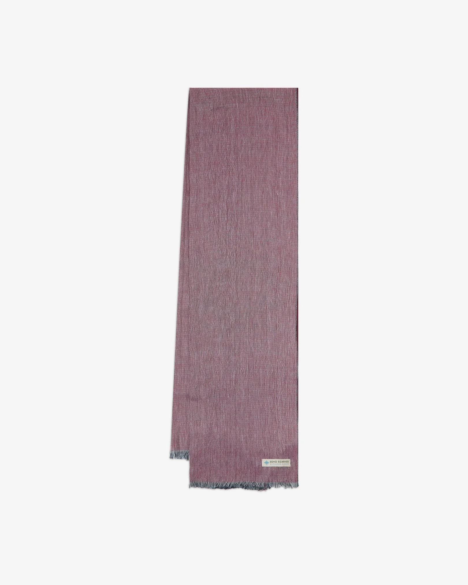Cotton Scarf in Red & White - The Brown