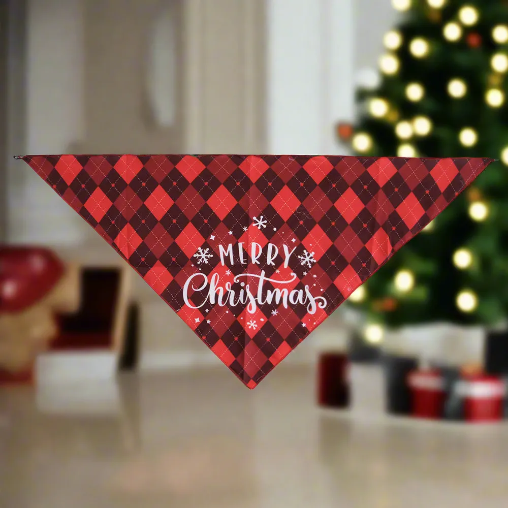 Cphristmas Themed Triangular Pet Scarves