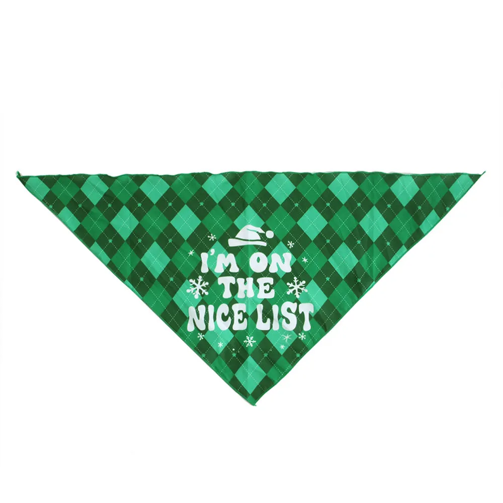 Cphristmas Themed Triangular Pet Scarves