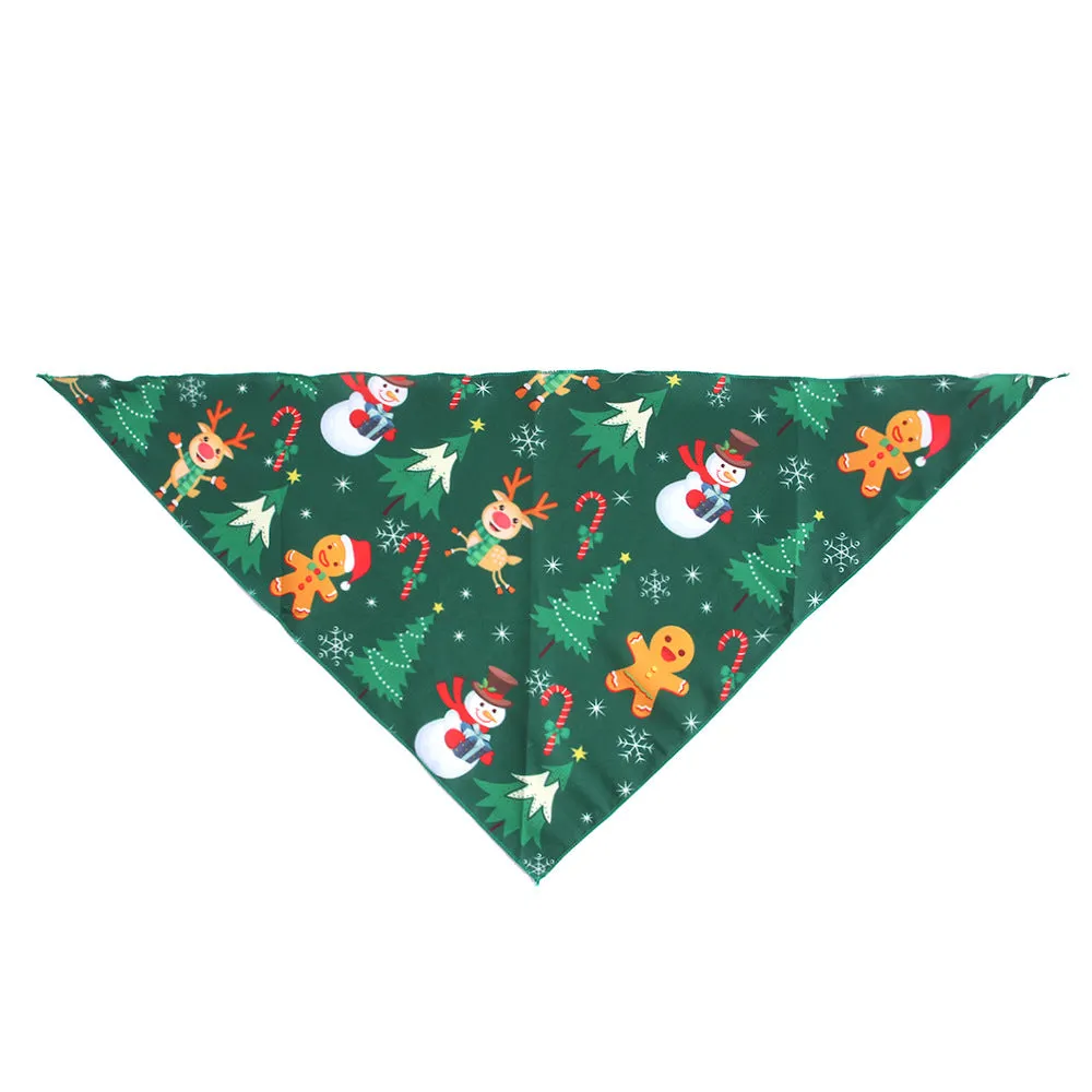 Cphristmas Themed Triangular Pet Scarves