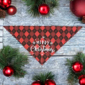Cphristmas Themed Triangular Pet Scarves