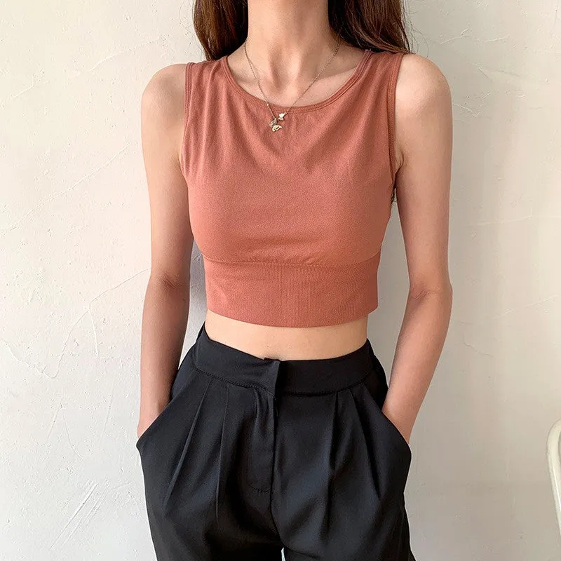 Crop Vest Women Sports Camis Top