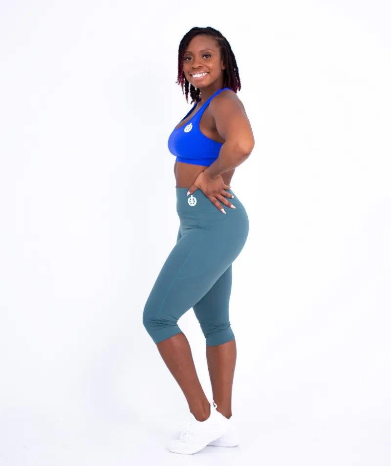 Cropped Pocket Legging | Jade