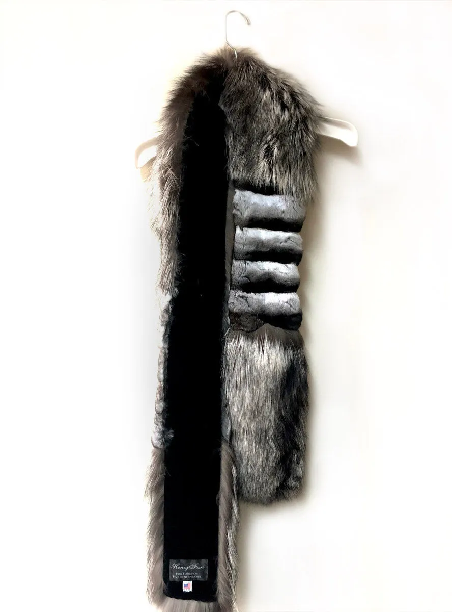Custom Chinchilla Fur & Fox Fur Fling