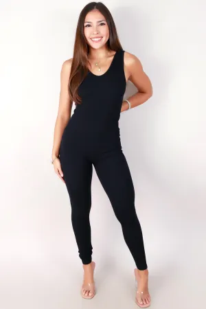 CUT YOUR LINE JUMPSUIT