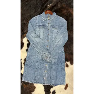 Denim Button up Dress, by Stetson