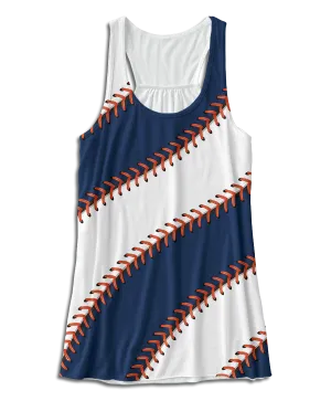 Detroit Ball Stitch Racerback Tank Top