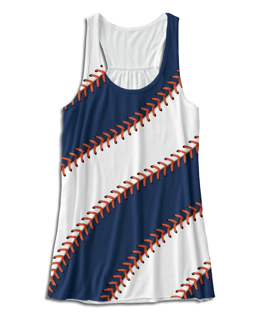 Detroit Ball Stitch Racerback Tank Top