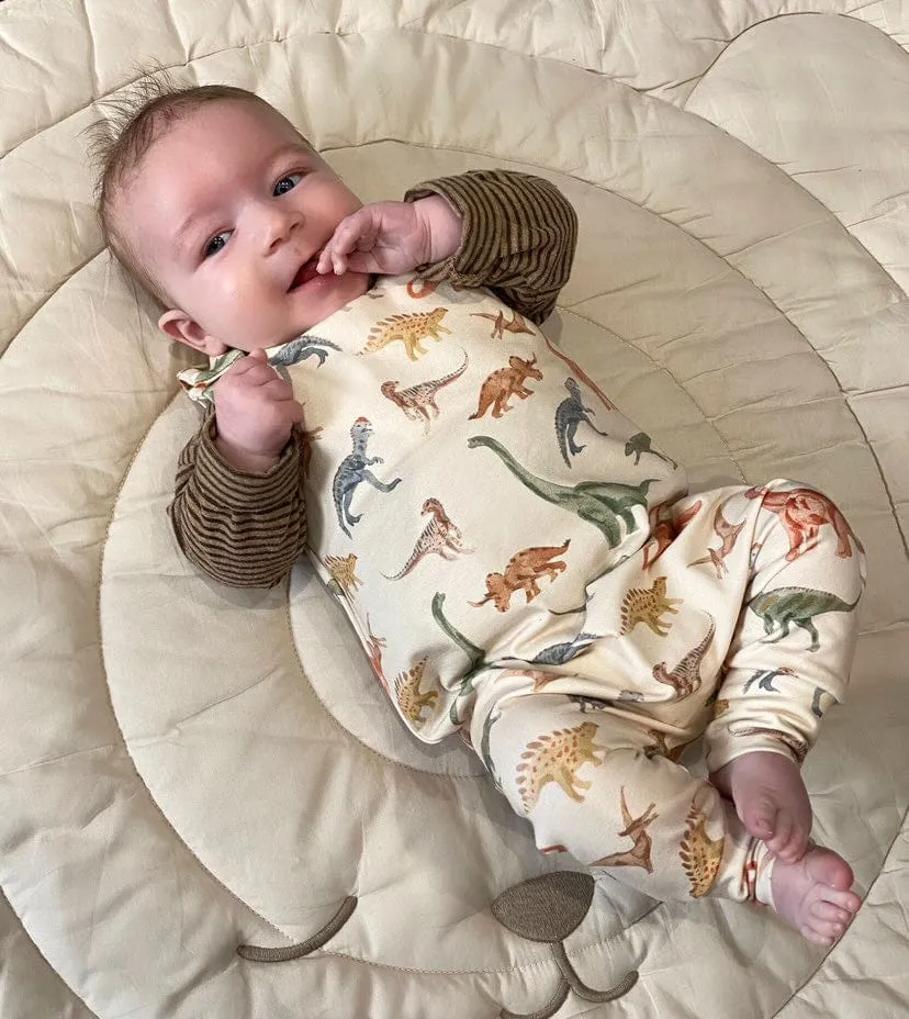 DINO DUNGAREE ROMPER