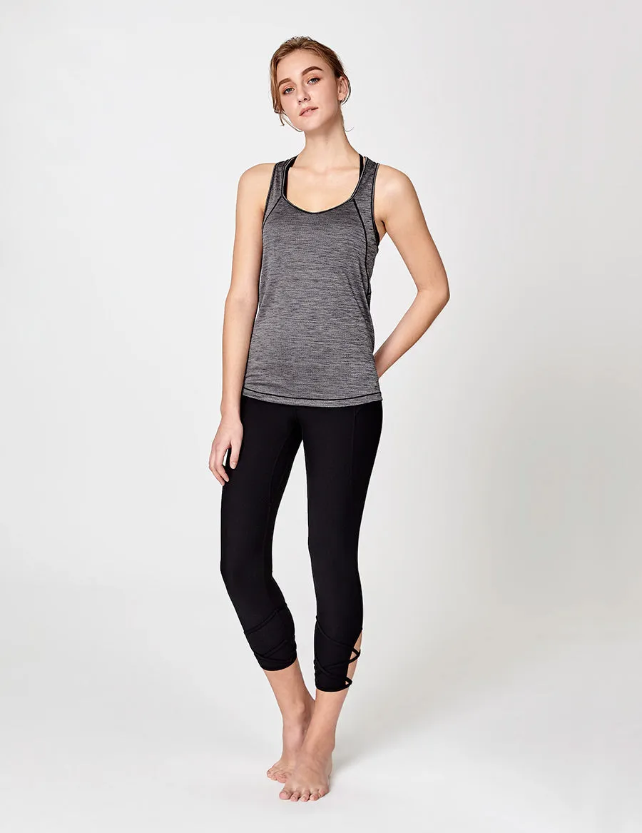 easyoga LA-VEDA Fearless Tank - X04 Black/M-Gray