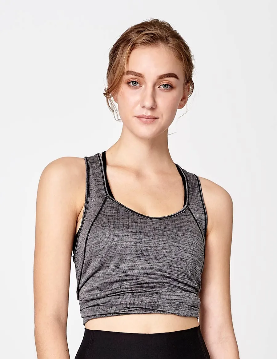 easyoga LA-VEDA Fearless Tank - X04 Black/M-Gray