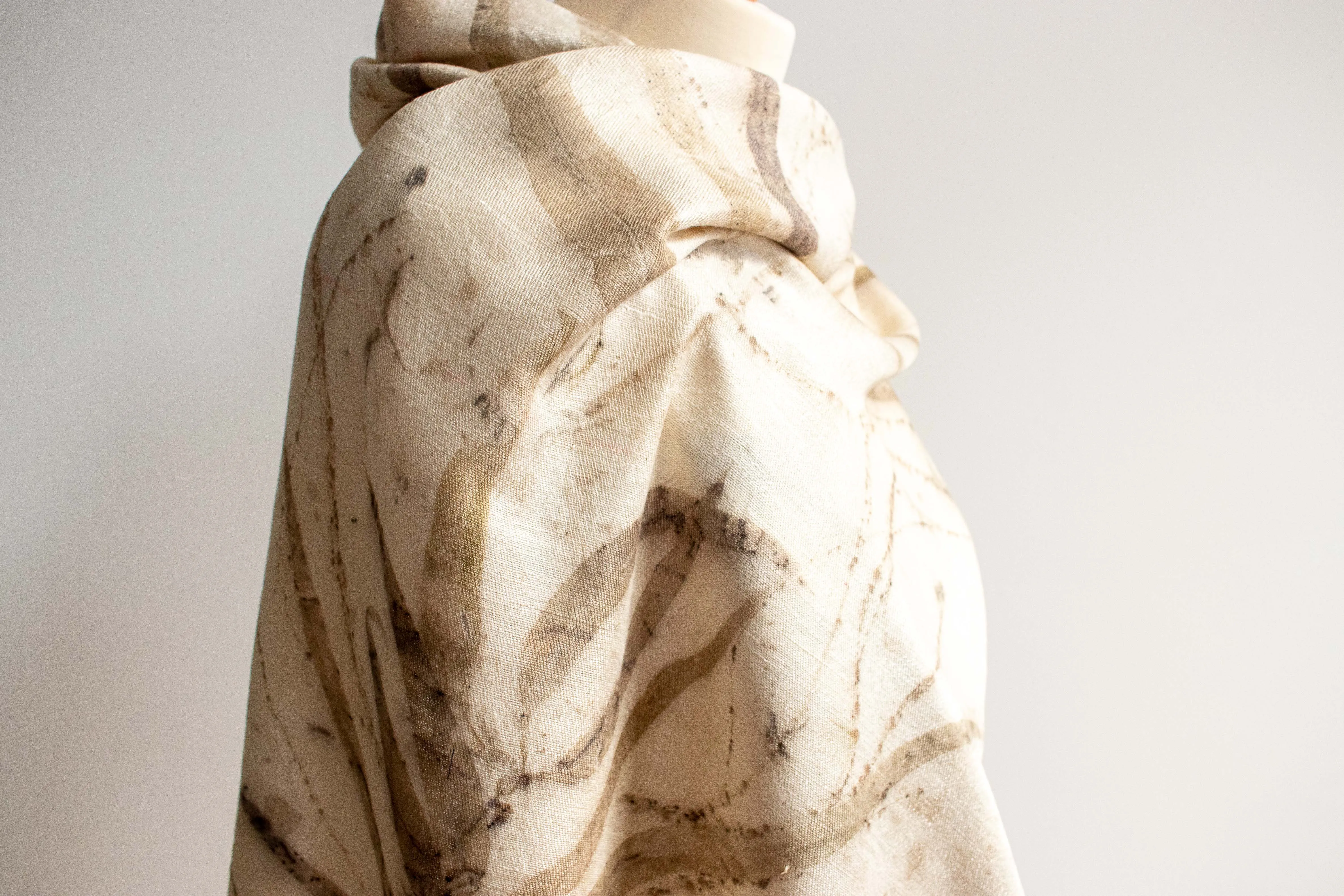 Eco-Printed Silk Leaf Scarf - Spickles & Long Leaves