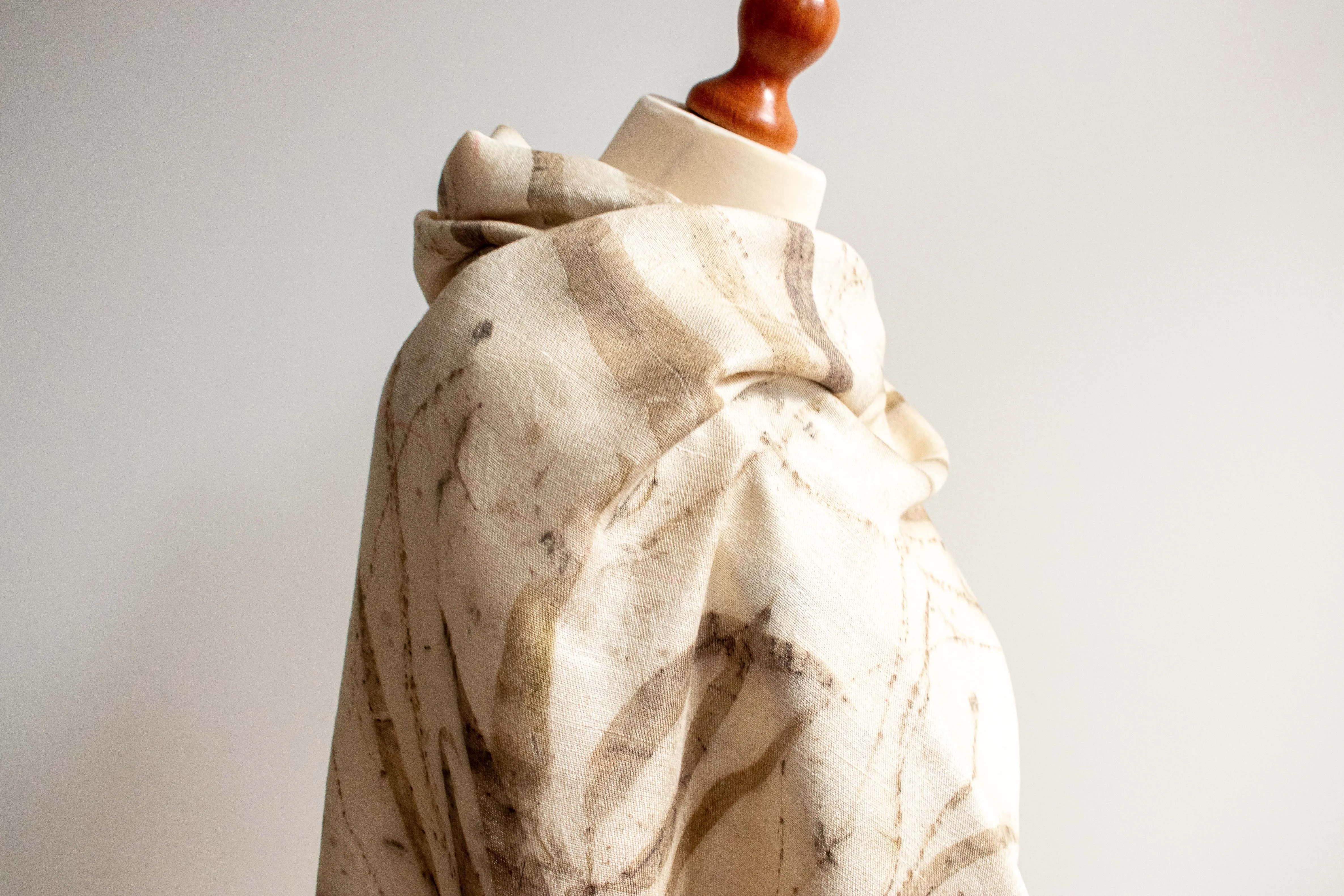 Eco-Printed Silk Leaf Scarf - Spickles & Long Leaves