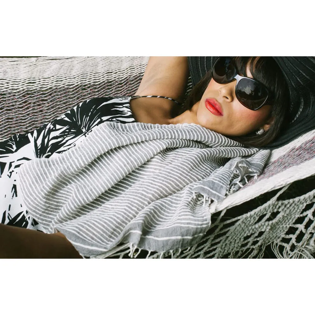 Ethiopian Stripe Wrap Scarf by SLATE   SALT