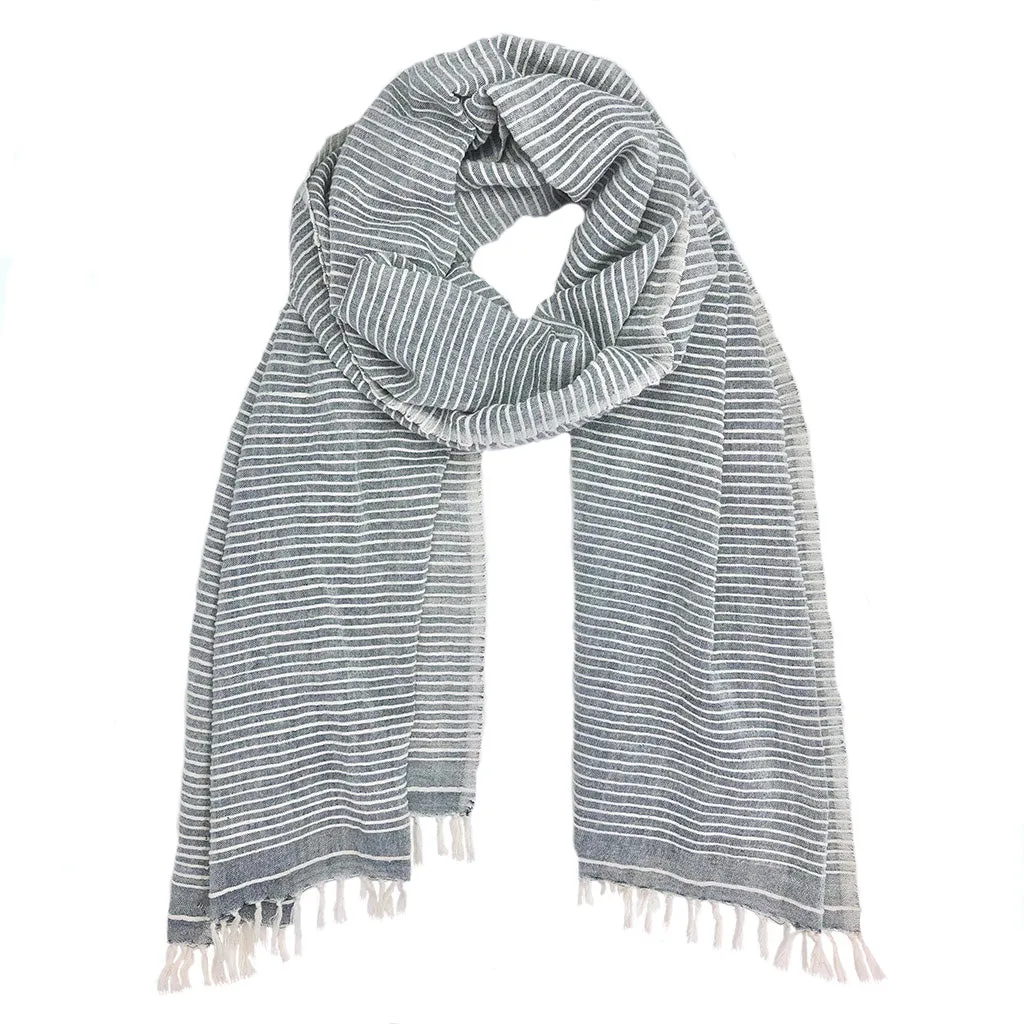 Ethiopian Stripe Wrap Scarf by SLATE   SALT