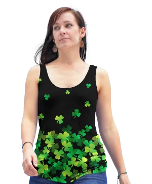 Falling Clover Racerback Tank Top