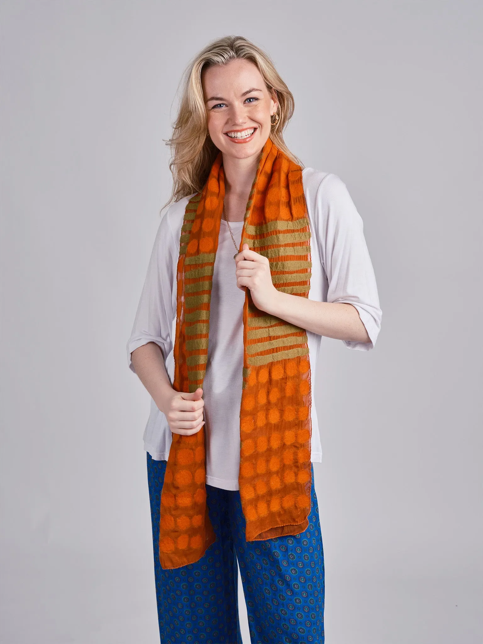 Felted Dots and Stripes