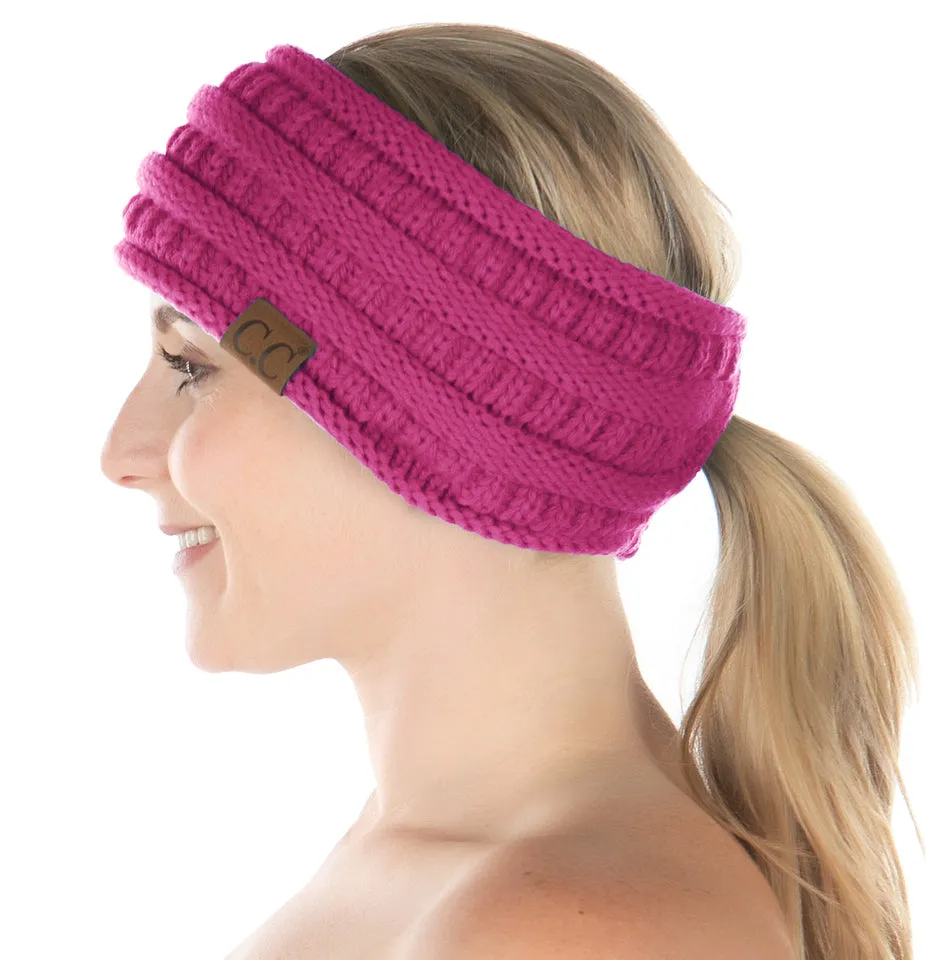 Fleece Lined Ponytail Headwrap