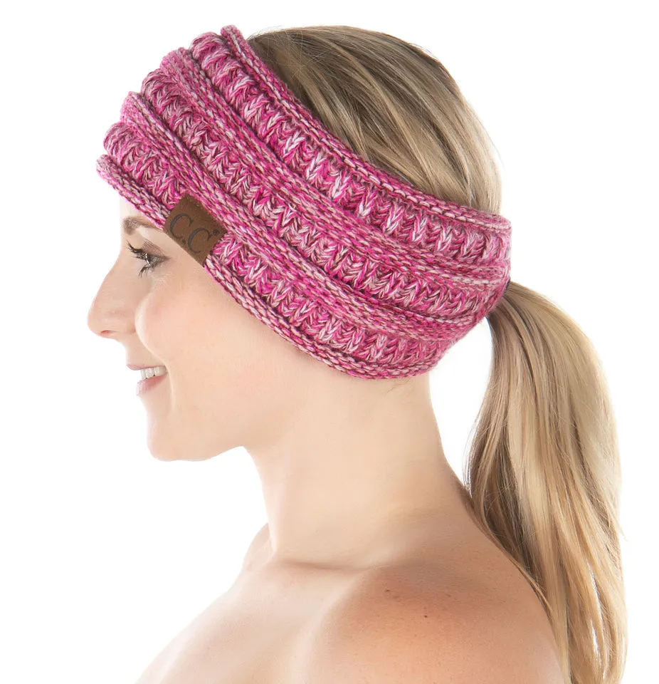 Fleece Lined Ponytail Headwrap