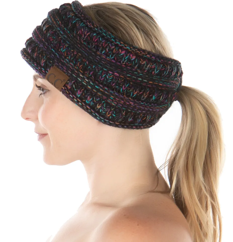 Fleece Lined Ponytail Headwrap