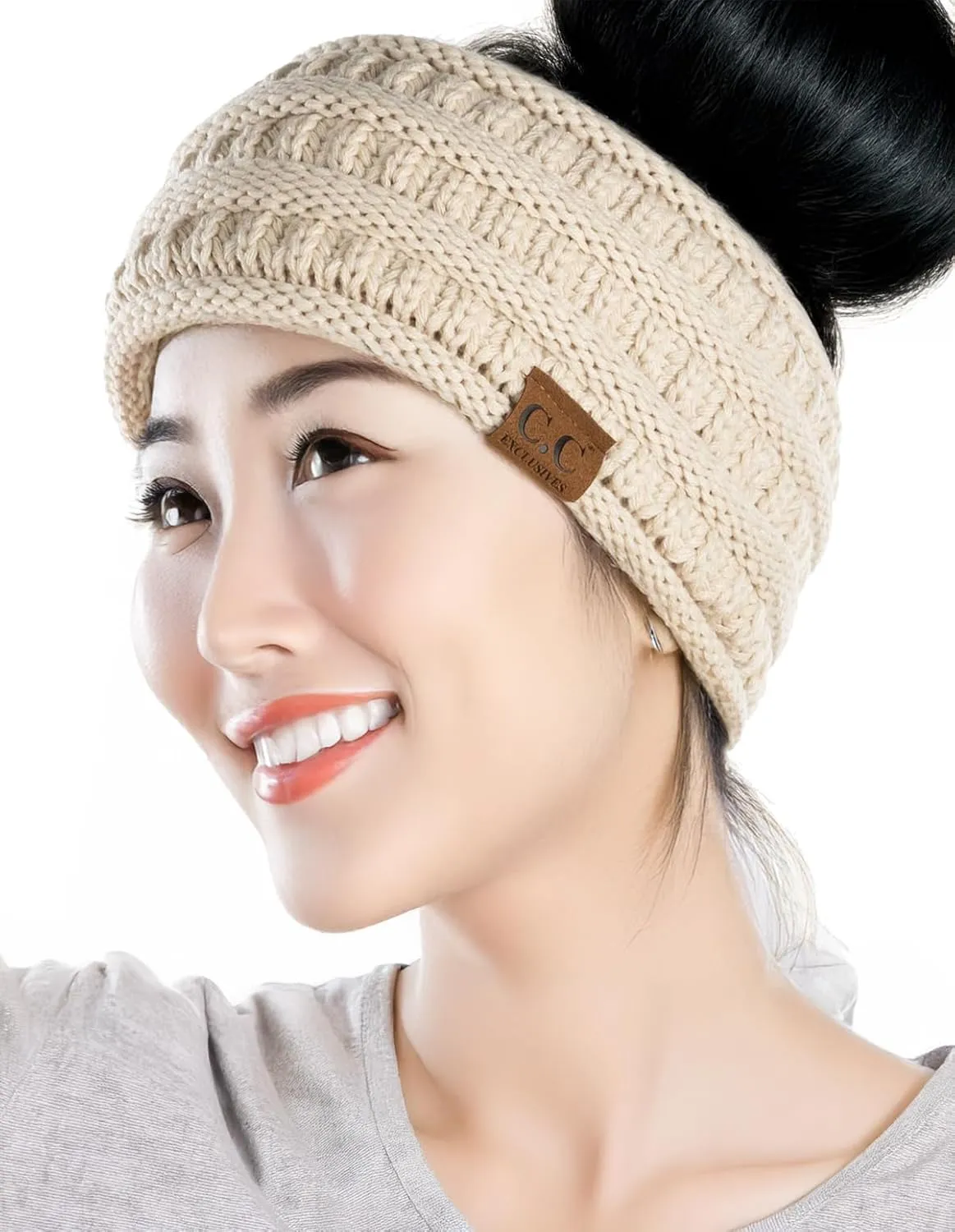 Fleece Lined Ponytail Headwrap