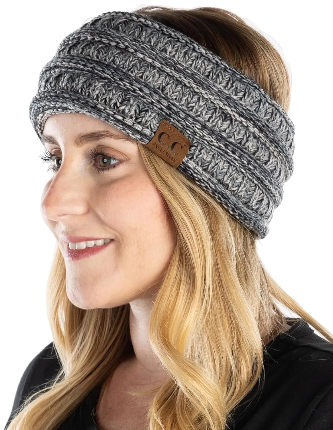 Fleece Lined Ponytail Headwrap