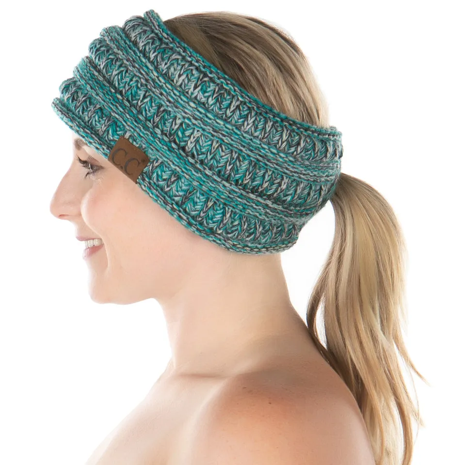 Fleece Lined Ponytail Headwrap
