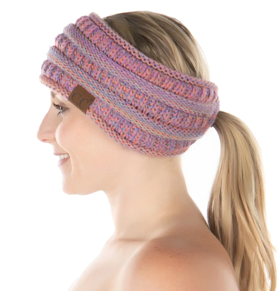 Fleece Lined Ponytail Headwrap