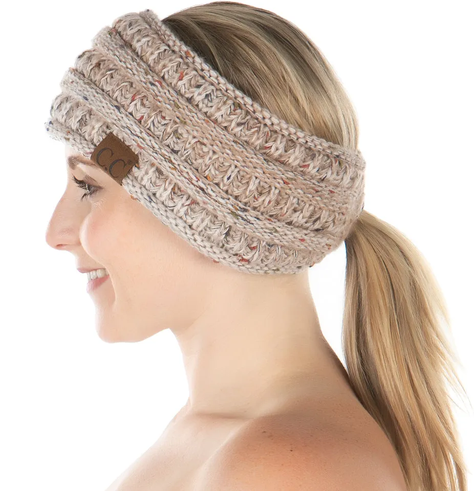 Fleece Lined Ponytail Headwrap