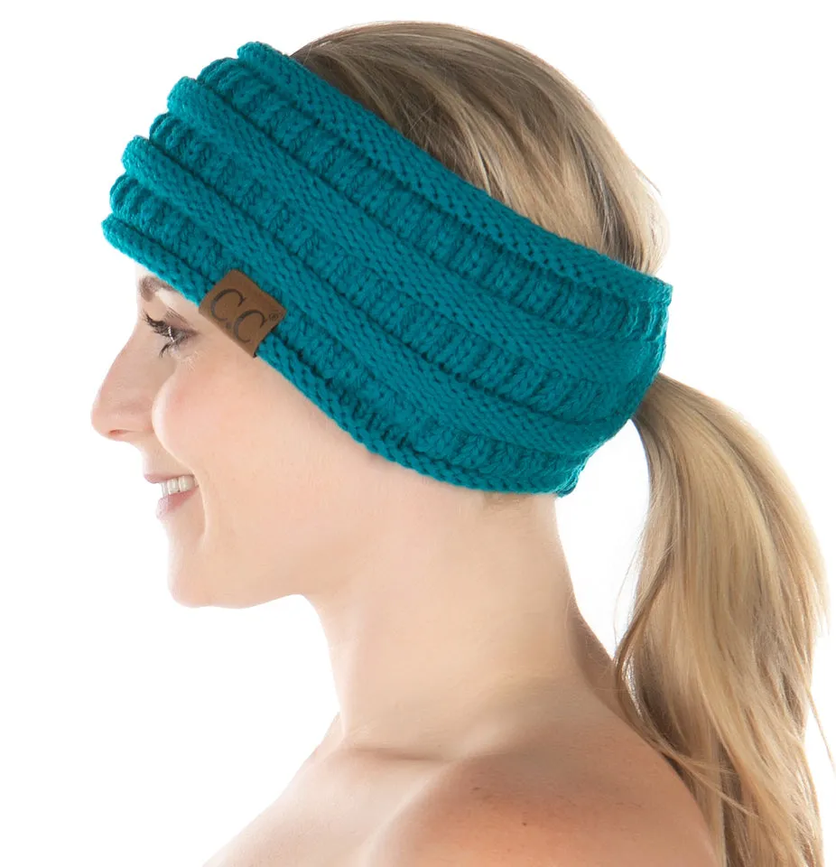 Fleece Lined Ponytail Headwrap