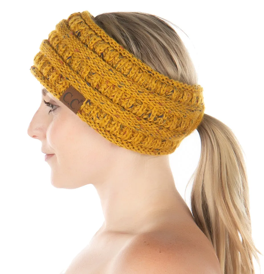 Fleece Lined Ponytail Headwrap