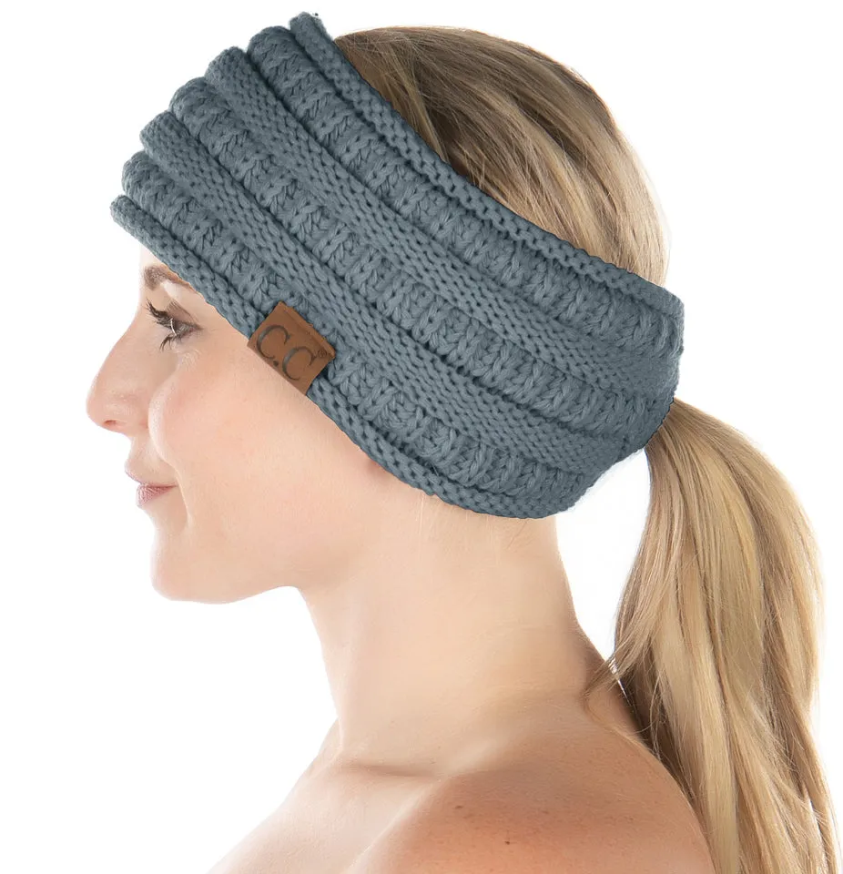 Fleece Lined Ponytail Headwrap