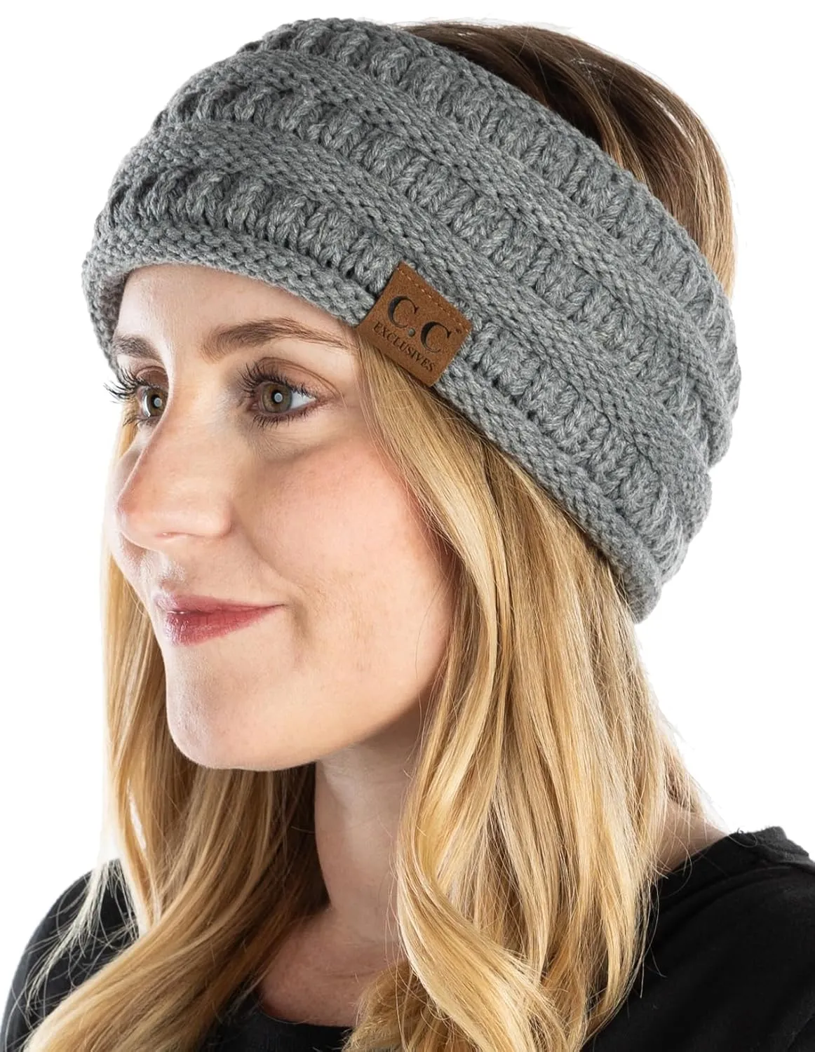 Fleece Lined Ponytail Headwrap