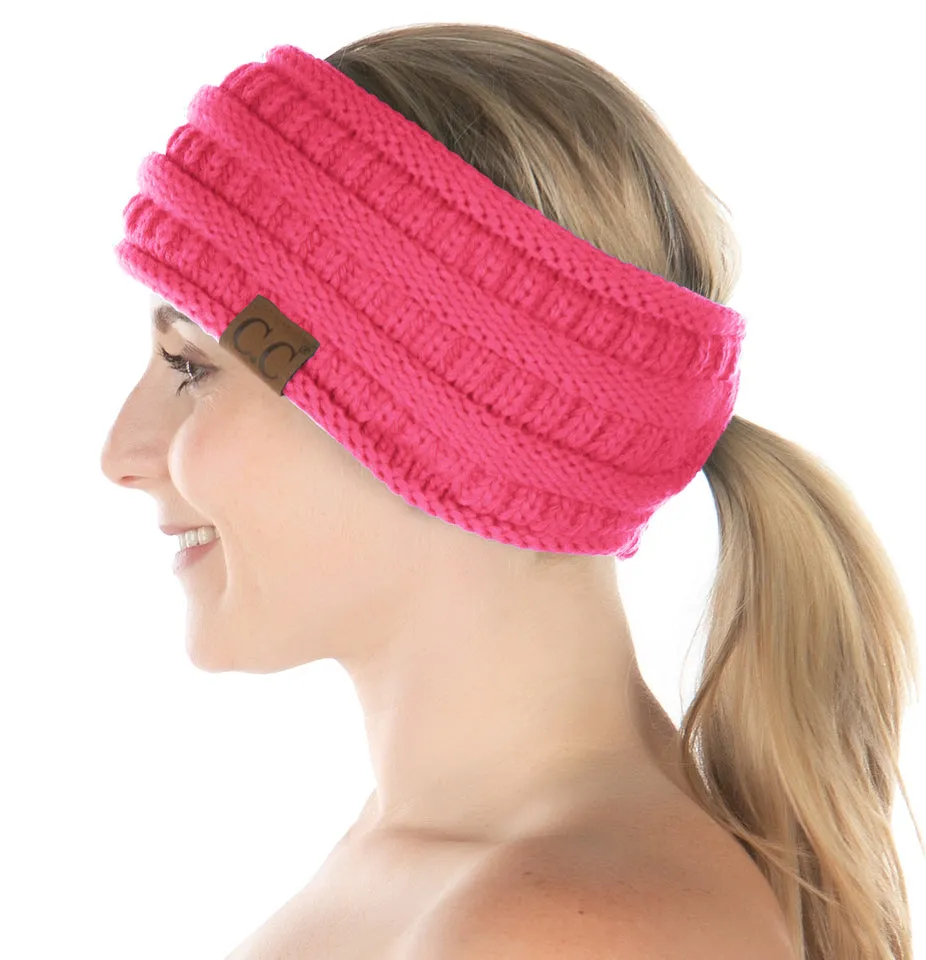 Fleece Lined Ponytail Headwrap