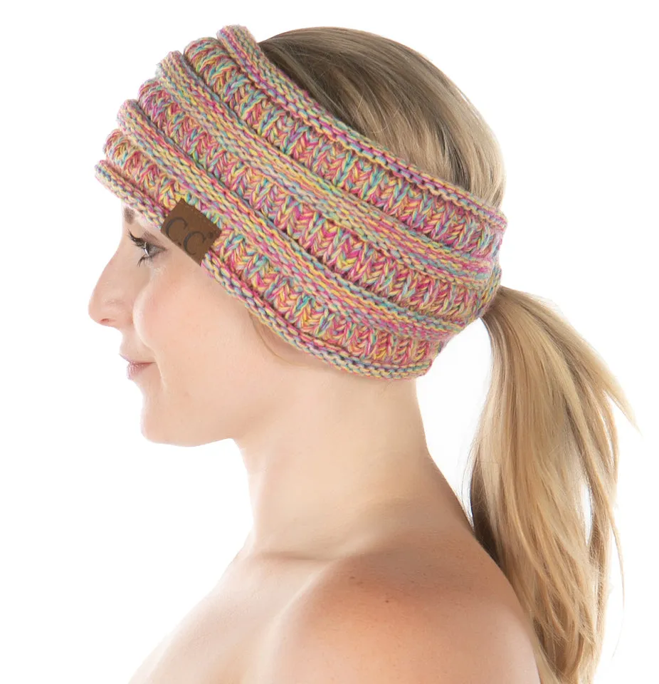 Fleece Lined Ponytail Headwrap