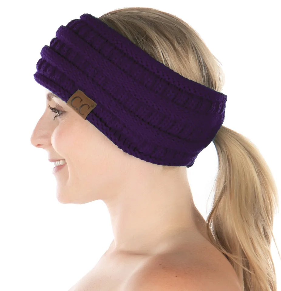 Fleece Lined Ponytail Headwrap