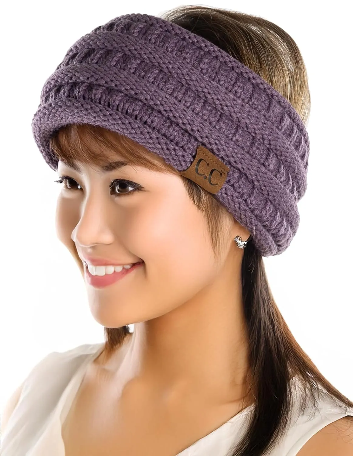 Fleece Lined Ponytail Headwrap
