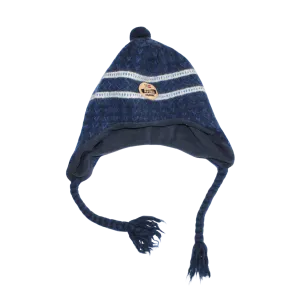 Fleece Lined Wool Hat with Tassels