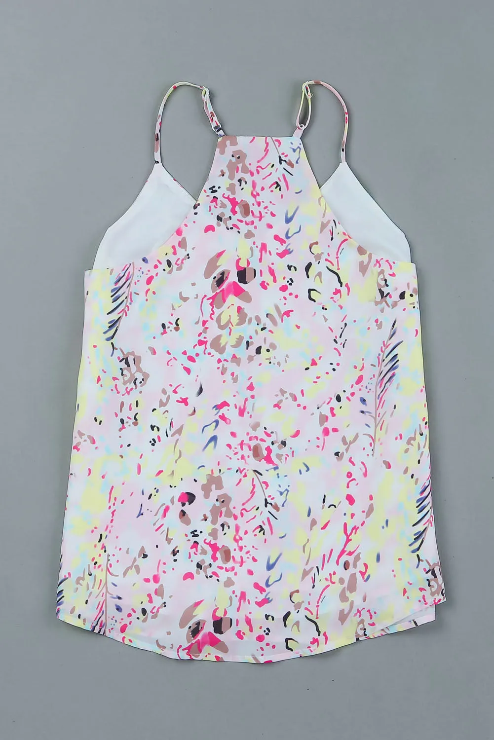 Floral Spaghetti Straps Tank Top