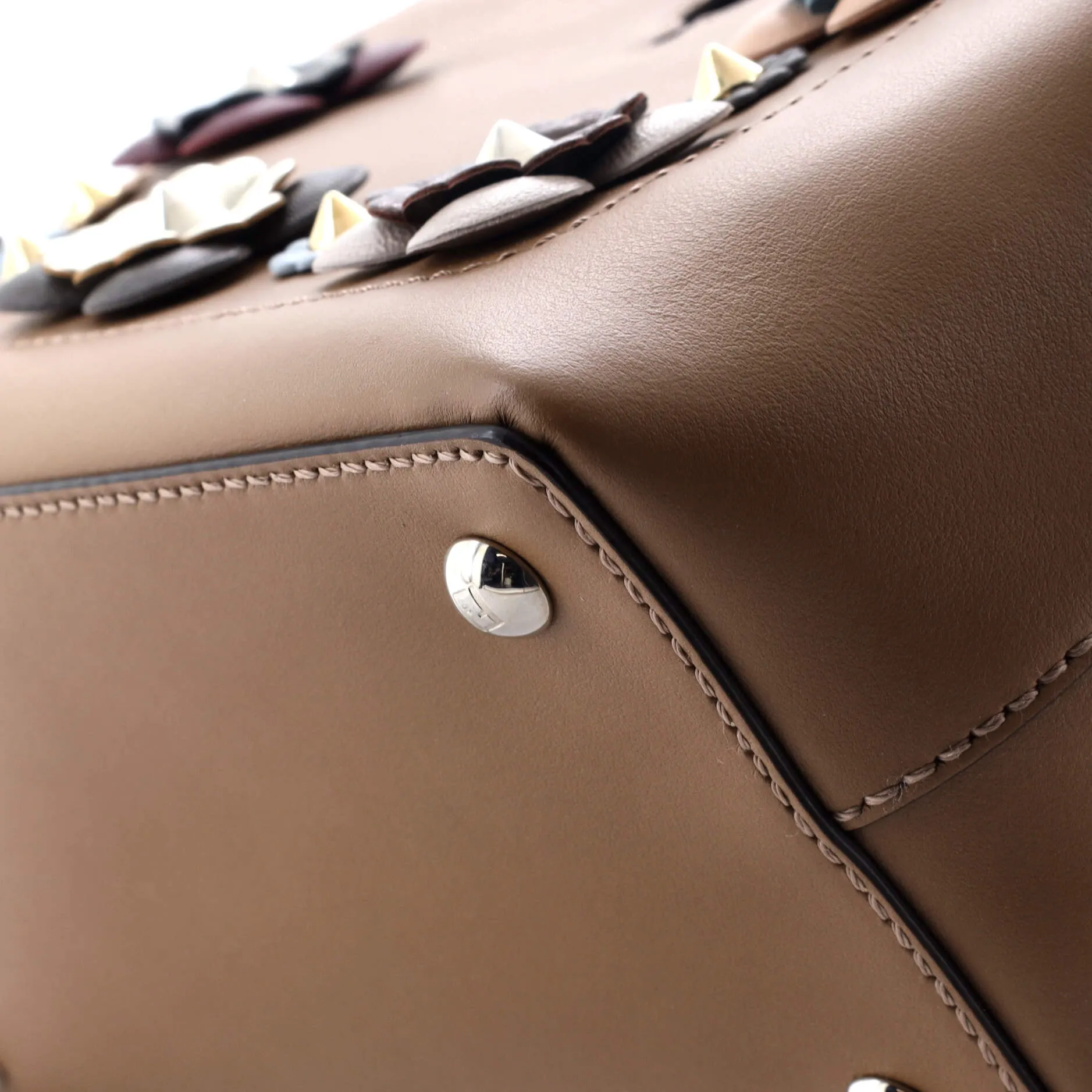 Flowerland DotCom Convertible Satchel Embellished Leather Medium