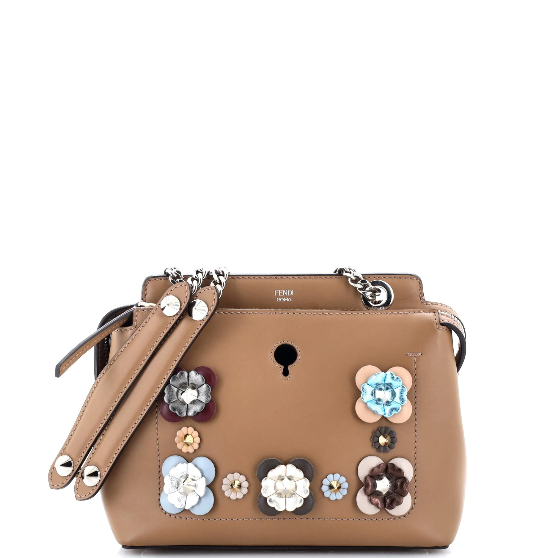 Flowerland DotCom Convertible Satchel Embellished Leather Medium