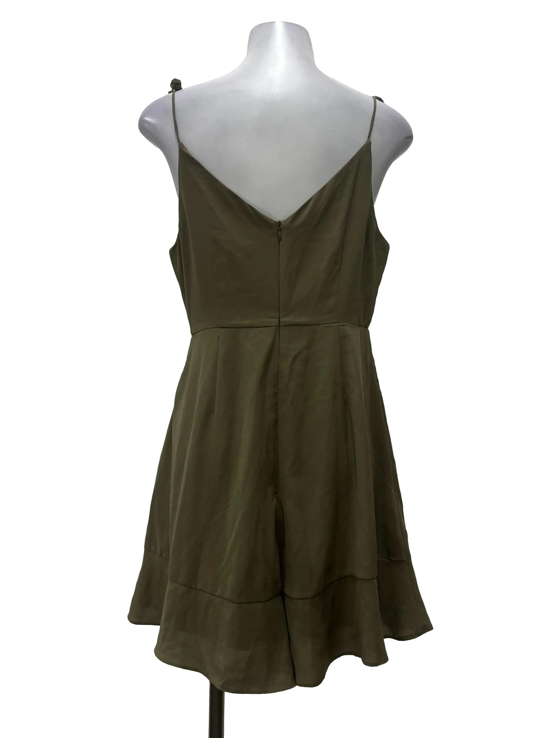 Forest Green Sleeveless Romper