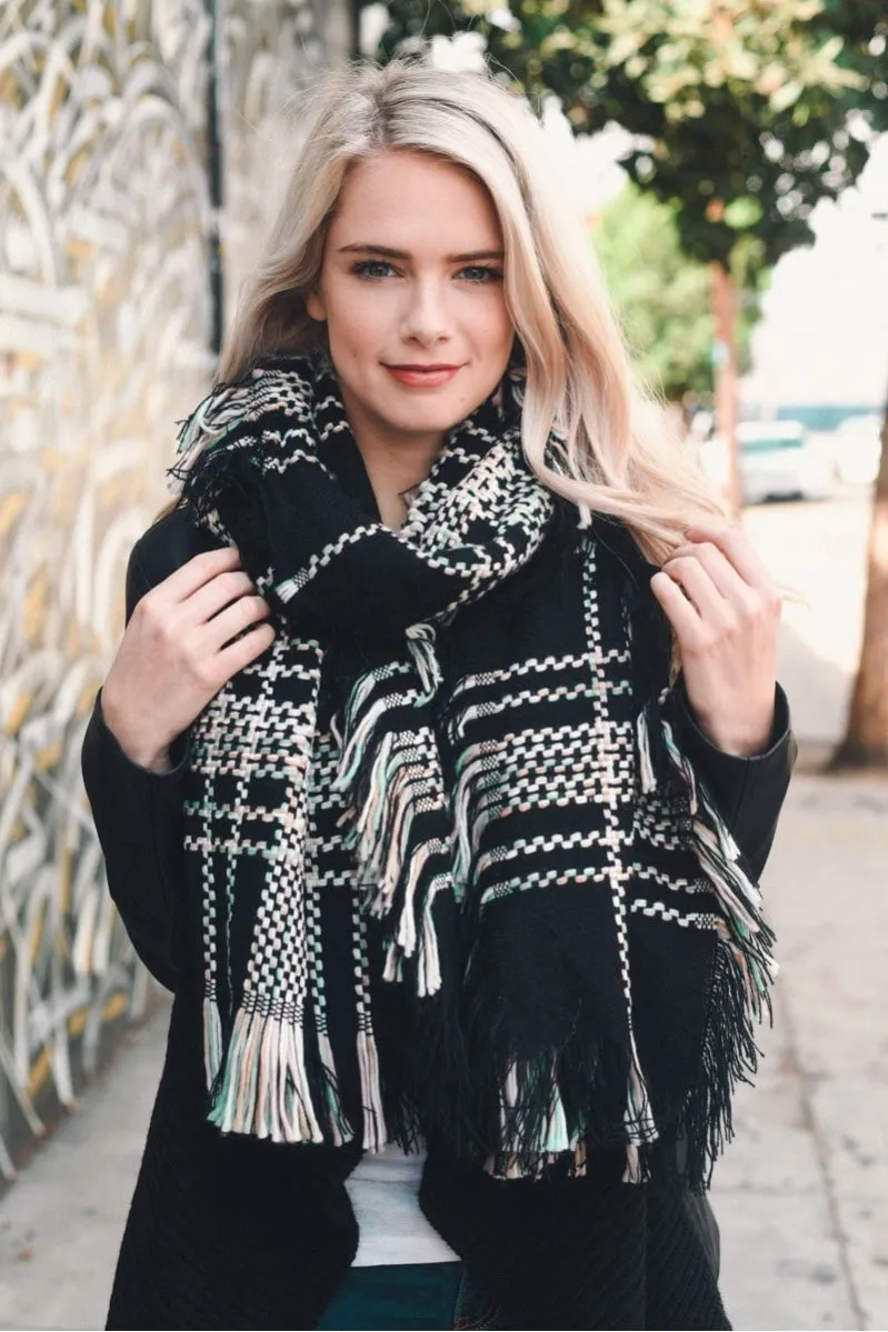Frayed Tartan Plaid Scarf (3 colors)