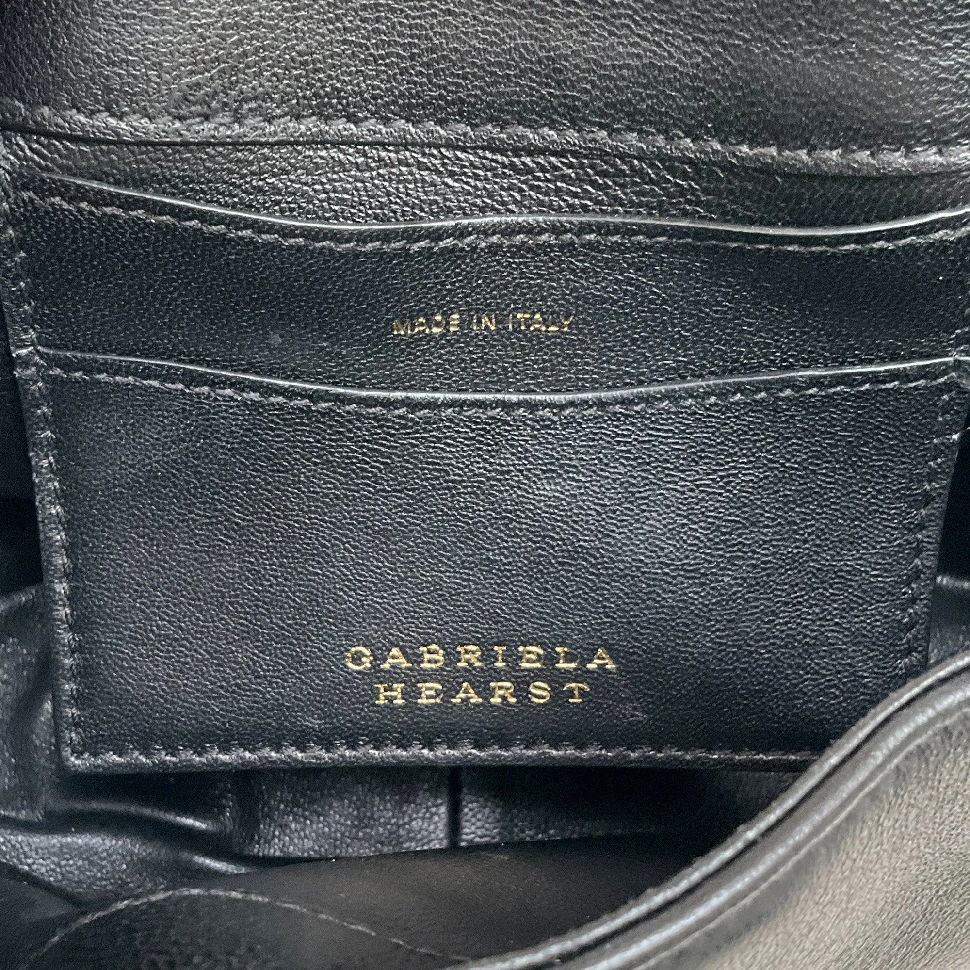 Gabriela Hearst Black Nappa Leather Demi Bag
