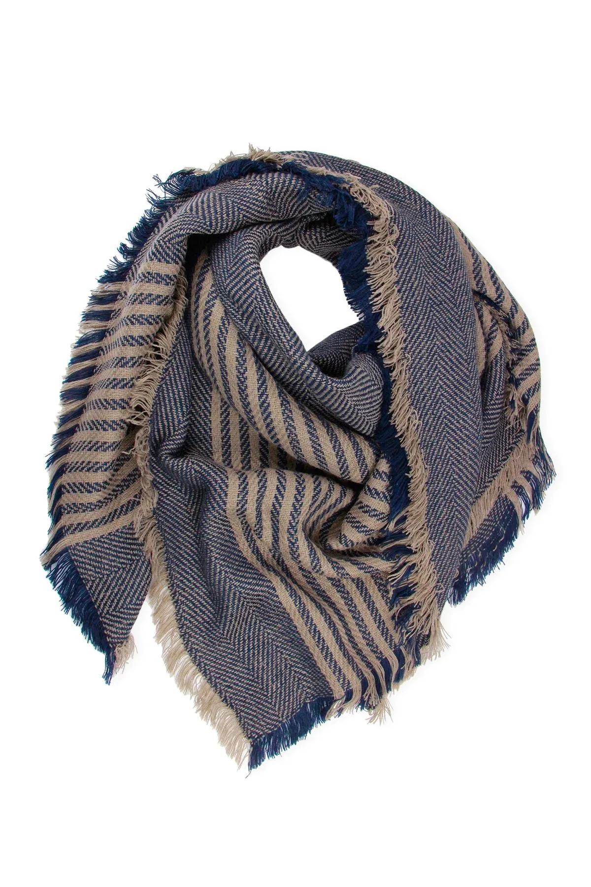 Galway Oversized Striped Scarf
