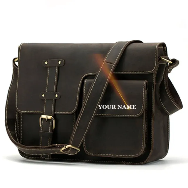 Genuine Leather Men's Shoulder Bag