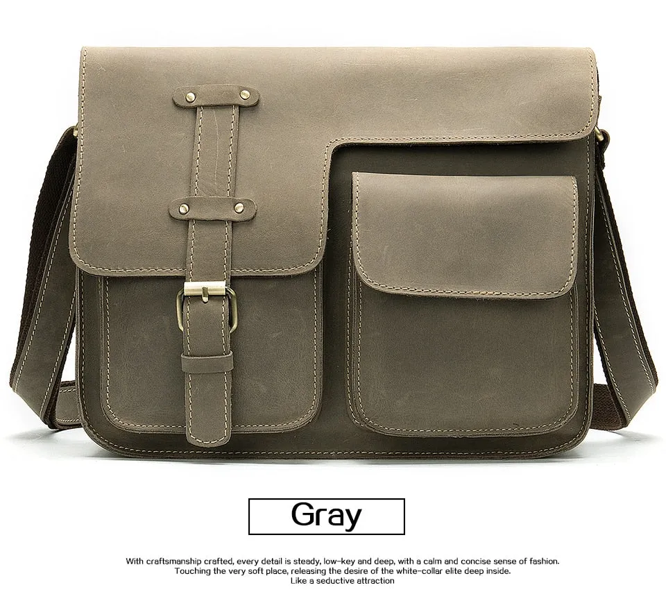 Genuine Leather Men's Shoulder Bag